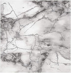 SAFAVIEH Craft Collection Area Rug - 5'3" Square, Grey & Silver, Modern Abstract Design, Non-Shedding & Easy Care, Ideal for High Traffic Areas in Living Room, Bedroom (CFT877G)