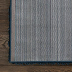 Unique Loom Solid Shag Collection Area Rug (10' x 13' 11" Rectangle, Sapphire Blue/ Navy Blue)
