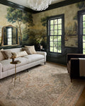 Loloi Chris Loves Julia Palma Collection PLM-08 Olive/Spice 5'-3" x 7'-6" Fringe Area Rug Vintage Style Boho Living Room Bedroom Carpet