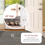 nuLOOM 8x10 Elfriede Jute & Cotton Hand Woven Area Rug, Charcoal, Solid Rustic Farmhouse Style, Weaved Design, Natural Fiber, For Bedroom, Living Room, Dining Room, Hallway, Office, Entryway