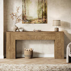 Tribesigns 71-Inch Long Console Table for Entryway, Farmhouse Sofa Console Behind Couch, Entry Table for Hallway, Foyer, Living Room, Burlywood