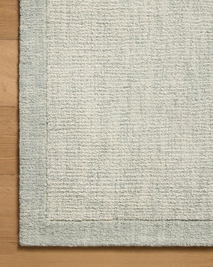 Loloi Magnolia Home by Joanna Gaines Henley Collection HNY-01 Ivory/Spa 3'-6" x 5'-6" Accent Rug