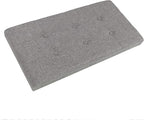 Storage Ottoman - 30-Inch Folding Tufted Footrest, Linen Chest, or Bench with Removable Bin for Living Room, Bedroom, or Dorm by Lavish Home (Gray)