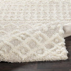 Livabliss Hapsburg Moroccan Shag Area Rug, 6'7" Square, Beige