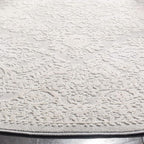SAFAVIEH Reflection Collection Runner Rug - 2'3" x 12', Light Grey & Cream, Non-Shedding & Easy Cleaning, Ideal for Living Room, Bedroom (RFT668G)