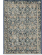 RUGGABLE x Morris & Co Machine Washable Area Rug – Honeysuckle & Tulip Blue 5x7, Stain-Resistant, Non-Slip – Medium Rugs for Living Room, Bedroom, Hallway, Entryway & Office–with Cushioned Pad