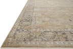 Loloi Magnolia Home by Joanna Gaines Millie Collection MIE-03 Gold/Charcoal 2'-7" x 8'-0", .25" Pile Height, Runner Rug