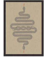 RUGGABLE x Jonathan Adler Washable Modern Area Rug – Venom Neutral 5x7, Stain-Resistant, Non-Slip – Medium Machine Washable Rugs for Living Room, Bedroom, Hallway, Entryway & Office–with Standard Pad