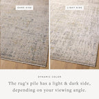 Loloi Amber Lewis Alie Collection ALE-02 Sand/Sky 2'-7'' x 7'-9'', .13'' Pile Height, Runner Rug