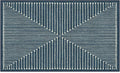 RUGGABLE x Jonathan Adler Machine Washable Modern Area Rug – Inkdrop Lapis Blue 3x5, Stain-Resistant, Non-Slip – Small Rugs for Living Room, Bedroom, Hallway, Entryway & Office–with Standard Pad