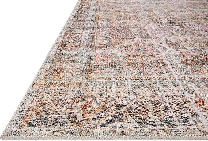 Loloi Adrian Collection ADR-05 Sunset/Charcoal 2'-0" x 5'-0", .19" Thick Accent Rug