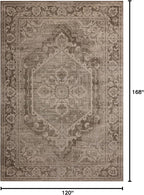 Loloi Magnolia Home by Joanna Gaines Mona Collection MOA-01 Cocoa/Stone 10'-0" x 14'-0" Area Rug