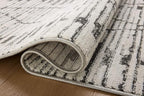 Loloi Kamala Collection KAM-02 Charcoal/Dove 5'-3" x 7'-9" Area Rug