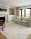 Loloi Kamala Collection KAM-05 Ivory/Grey 2'-7" x 8'-0" Runner Rug