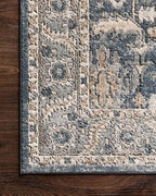 Loloi Teagan Collection TEA-03 Denim/Pebble 2'-8" x 10'-6" Runner Rug, Large, Soft Neutral Rug, High-Traffic for Living Room, Bedroom, Home Office, Dining Area