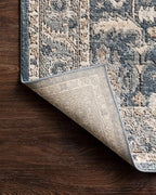 Loloi Teagan Collection TEA-03 Denim/Pebble 2'-8" x 10'-6" Runner Rug, Large, Soft Neutral Rug, High-Traffic for Living Room, Bedroom, Home Office, Dining Area
