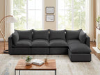 VANOMi Modular Sectional Sofa, 5 Seater Sofa with Reversible Chaise for Living Room, L Shape Sofa