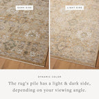 Loloi Magnolia Home by Joanna Gaines Pace Collection PAC-07 Sunset/Stone 9'-6" x 9'-6" Round Area Rug