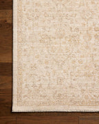 Loloi Chris Loves Julia Palma Collection PLM-01 Ivory/Sand 3'-6" x 5'-6" Fringe Accent Rug Vintage Style Boho Living Room Bedroom Carpet