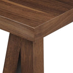 Christopher Knight Home Rachel Mid-Century Modern 7 Piece Dining Set with A-Frame Table, Light Beige + Walnut