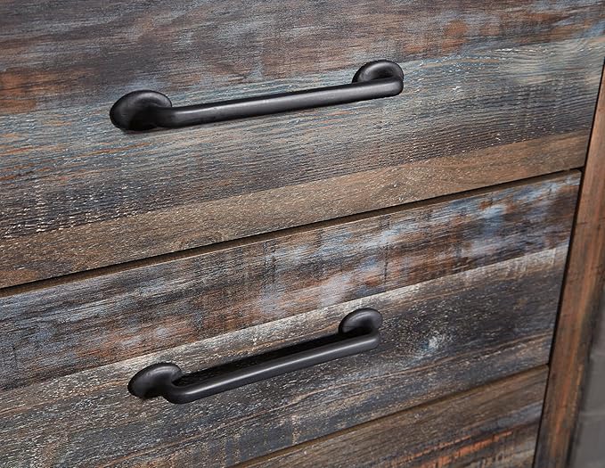 Signature Design by Ashley Drystan Casual 5 Drawer Chest, Dark Brown & Gray