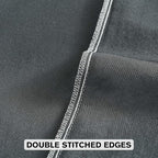FUTEI Black Chenille Throw Pillow Covers 24x24 Inch Set of 2,Soft Striped & Diamond Textured European Cushion Cases,Modern Home Decor for Couch Living Room