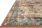 Loloi II Skye Collection SKY-07 Terracotta/Sky 3'-6" x 5'-6" Accent Rug