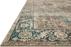 Loloi Margot Collection MAT-02 Terracotta/Lagoon 2'-3" x 3'-9" Accent Rug feat. CloudPile, No-Shed Easy Clean Large Patterned Area Rug for Living Room, Bedroom, Dining Area