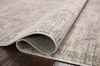 Loloi Magnolia Home by Joanna Gaines Millie Collection MIE-01 Silver/Dove 11'-6" x 15'-7", .25" Pile Height, Area Rug
