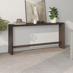 Henn&Hart 64'' Wooden Rectangular Console Table Entryway Table, Sofa Table with Wooden Storage Shelf for Entryway, Living Room, Couch, Hallway, or Office, Alder Brown