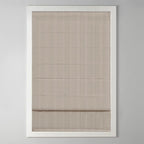 Madison Park Galen Cordless Roman Shade, 23"W x 64"H, Sheen Taupe – Room Darkening, Thermal Insulated, Energy Efficient Window Blind with Subtle Sheen Basketweave Fabric for Privacy