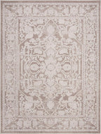 SAFAVIEH Area Rug 4x6 - Reflection Collection - Beige & Cream, Non-Shedding & Easy Cleaning, Ideal for Entryway, Living Room, Bedroom (RFT665A)