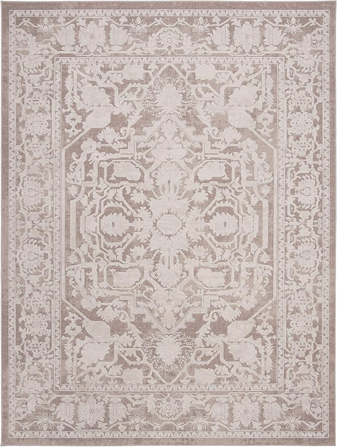 SAFAVIEH Area Rug 10x14 - Reflection Collection - Large - Beige & Cream, Non-Shedding & Easy Cleaning, Ideal for Living Room, Bedroom, Dining Space (RFT665A)