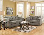 Signature Design by Ashley Darcy Casual Plush Loveseat, Grayish Brown