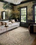 Loloi Chris Loves Julia Palma Collection PLM-03 Lagoon/Natural 2'-3" x 3'-10" Accent Rug Vintage Style Boho Living Room Bedroom Carpet