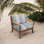 Tommy Bahama Deep Seating Lounge Cushion, 26" X 26" X 4", Bandeau Pastel
