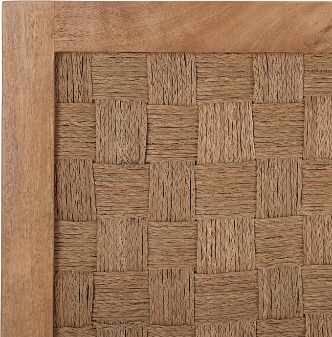 SAFAVIEH Home Collection Halvor Natural Rattan Solid Wood Queen Size Headboard