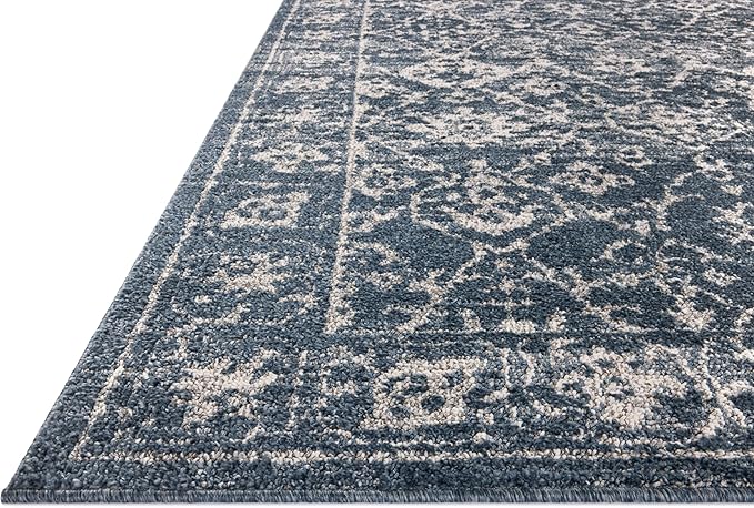 Loloi Magnolia Home by Joanna Gaines Gigi Collection GIG-02 Navy/Stone 4'-0" x 6'-0" Accent Rug
