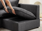 VANOMi Modular Sectional Sofa, 6 Seater Sectional Sofa Modular Sectional Couch for Living Room, V Shape Sofa