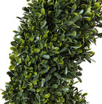 5 Ft Artificial Boxwood Spiral Topiary Tree - Realistic Fake Plant with Weighted Pot for Indoor or Outdoor Use - Artificial Plants for Living Room, Office, or Home Decor by Pure Garden (Green)