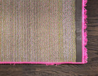 Unique Loom Solid Shag Collection Area Rug (5' 3" x 8' Rectangle, Taffy Pink)