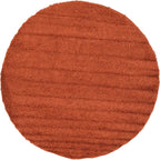 Unique Loom Solid Shag Collection Area Rug (8' Round, Terracotta)