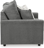 Signature Design by Ashley Stairatt Casual Loveseat with Flared Arms, Gray