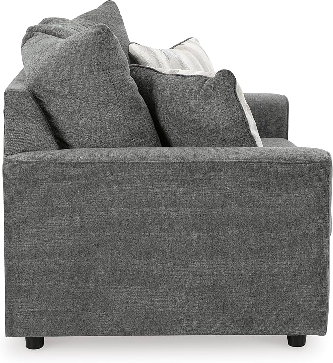 Signature Design by Ashley Stairatt Casual Loveseat with Flared Arms, Gray