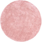 nuLOOM 6' Round Cozy Plush SuperiorWash Area Rug, Machine Washable, Non-Slip, Soft Fluffy Shag Carpet for Living Room Bedroom Kids Room Nursery Home Decor, Loni Pink