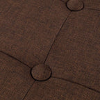 Lavish Home Ottoman Set of 2 - Ottoman Foot Rest, Linen Chest, or Storage Bench Set - 30in Ottomans for Living Room, Bedroom, Dorm Storage (Brown)