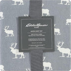 Eddie Bauer - Full Sheets, Cotton Flannel Bedding Set, Brushed For Extra Softness, Cozy Home Decor (Elk Grove, Full)