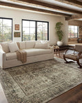 Loloi Magnolia Home by Joanna Gaines Sinclair Collection SIN-01 Pebble/Taupe 3'-6" x 5'-6", .25" Pile Height, Machine Washable, Accent Rug