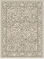 RUGGABLE x Morris & Co Washable Area Rug – Montreal Natural Stone 9x12, Stain-Resistant, Non-Slip – Large Machine Washable Rugs for Living Room, Bedroom, Hallway, Entryway & Office–with Cushioned Pad