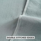 FUTEI Dusty Blue Chenille Throw Pillow Covers 22x22 Inch Set of 2,Soft Striped & Diamond Textured Cushion Cases,Modern Home Decor for Couch Living Room